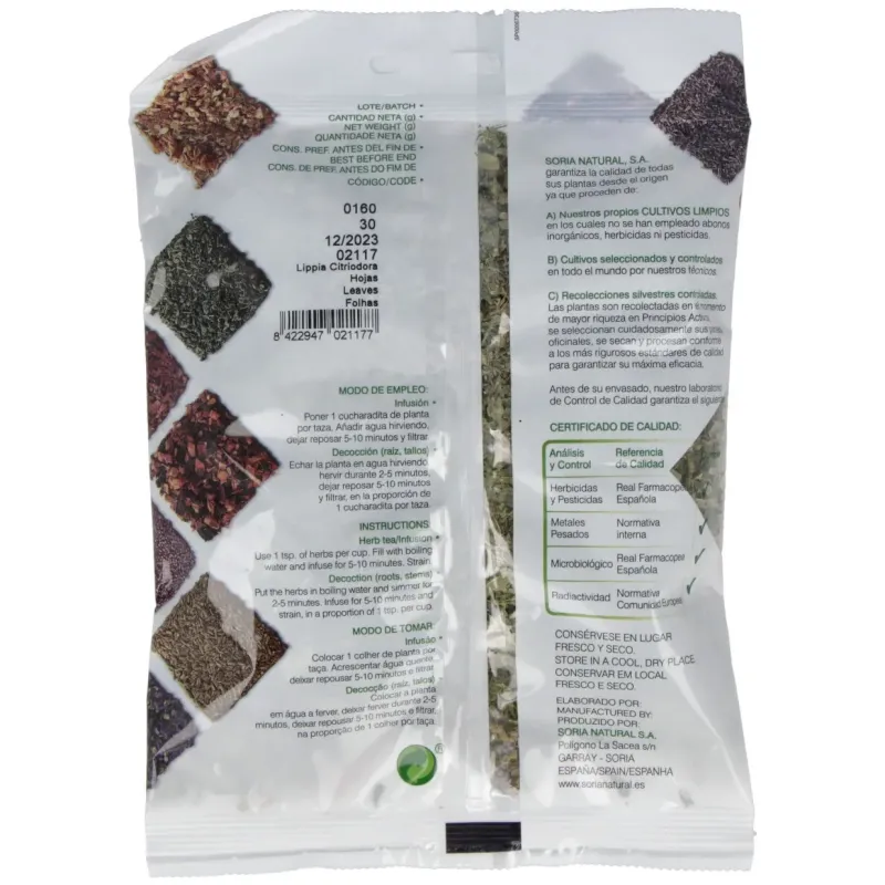 Soria natural infusion hierba luisa 30g | Farmacia Barata Soria natural infusion hierba luisa 30g | Farmacia Barata