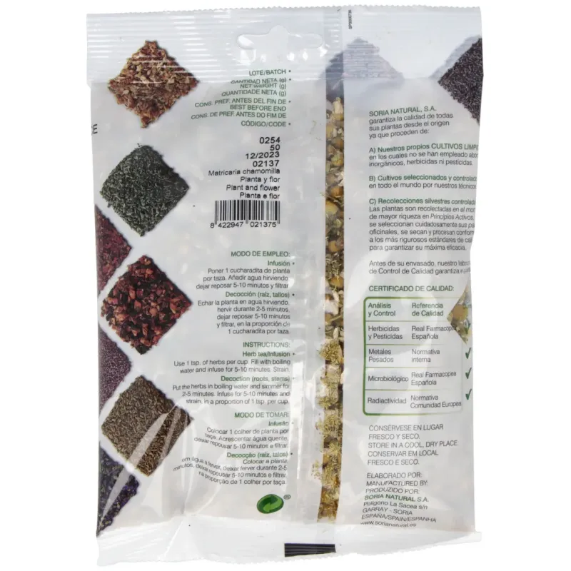 Soria natural manzanilla dulce bolsa 30g | Farmacia Barata Soria natural manzanilla dulce bolsa 30g | Farmacia Barata