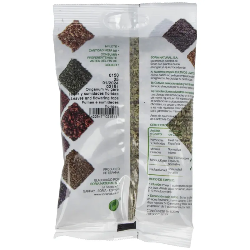 Soria natural infusion oregano 25g | Farmacia Barata Soria natural infusion oregano 25g | Farmacia Barata