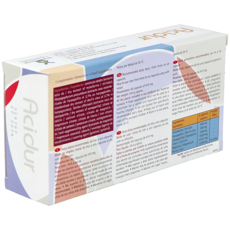 Tegor acidur 60caps | Farmacia Barata