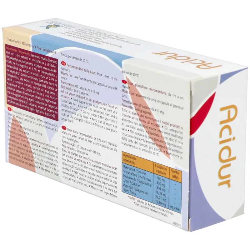 Tegor acidur 60caps | Farmacia Barata