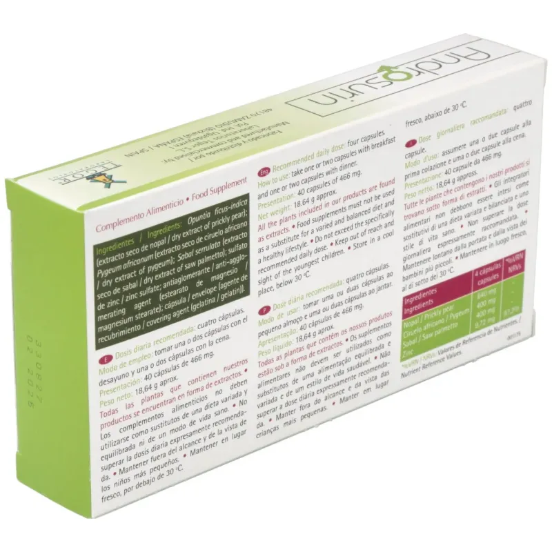 Androsurin (prostacal+) 40 caps. | Farmacia Barata