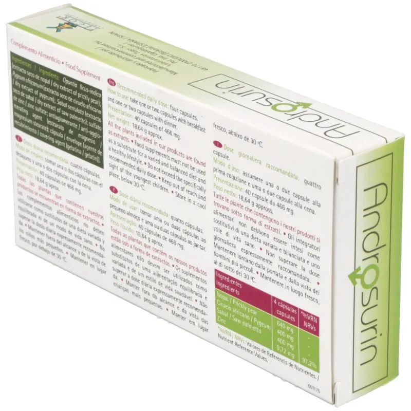 Androsurin (prostacal+) 40 caps. | Farmacia Barata