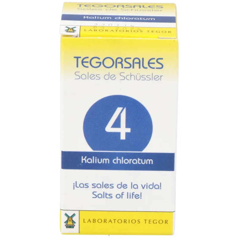 Kalium-chlor.d6 tegorsales (nº4) 350 comp.20g | Farmacia Barata