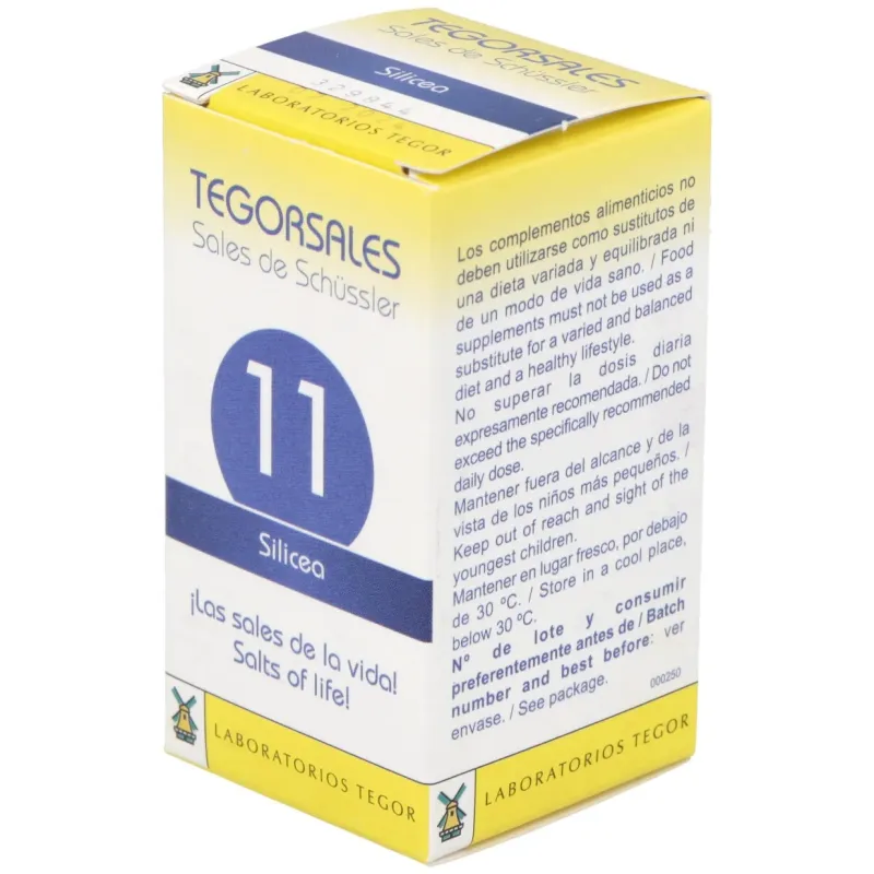 Silicea d12 tegorsales (nº11) 350 comp.20g | Farmacia Barata