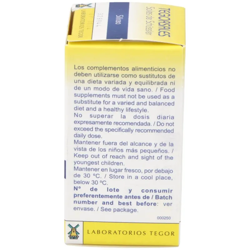Silicea d12 tegorsales (nº11) 350 comp.20g | Farmacia Barata