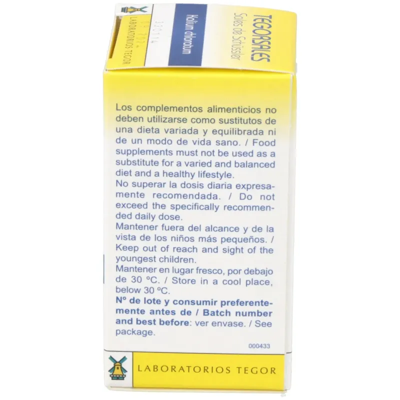 Kalium-chlor.d6 tegorsales (nº4) 350 comp.20g | Farmacia Barata