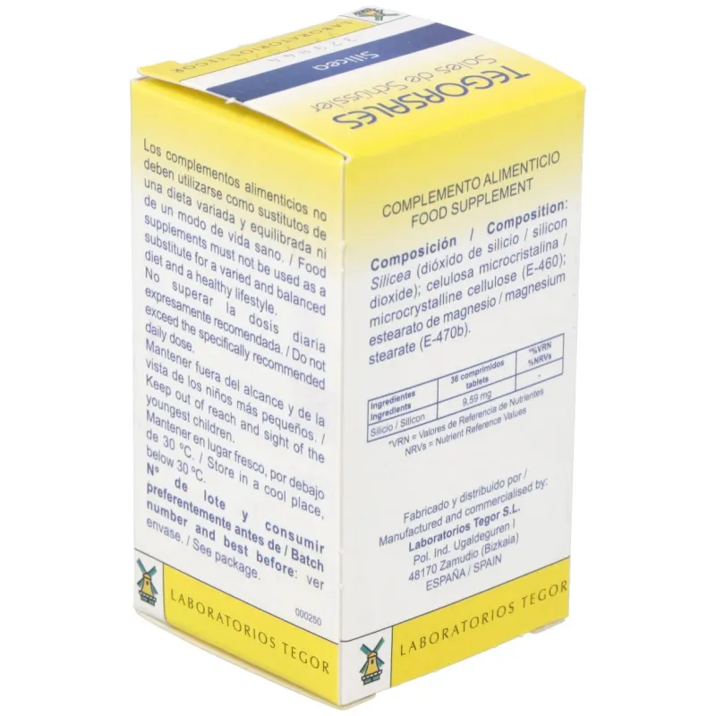 Silicea d12 tegorsales (nº11) 350 comp.20g | Farmacia Barata