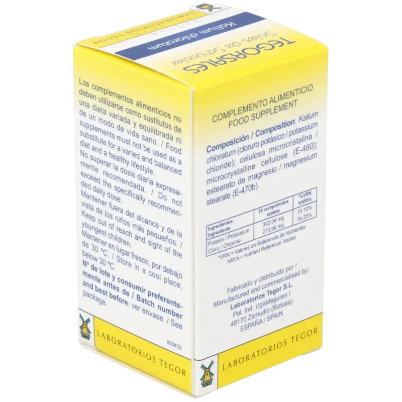 Kalium-chlor.d6 tegorsales (nº4) 350 comp.20g | Farmacia Barata