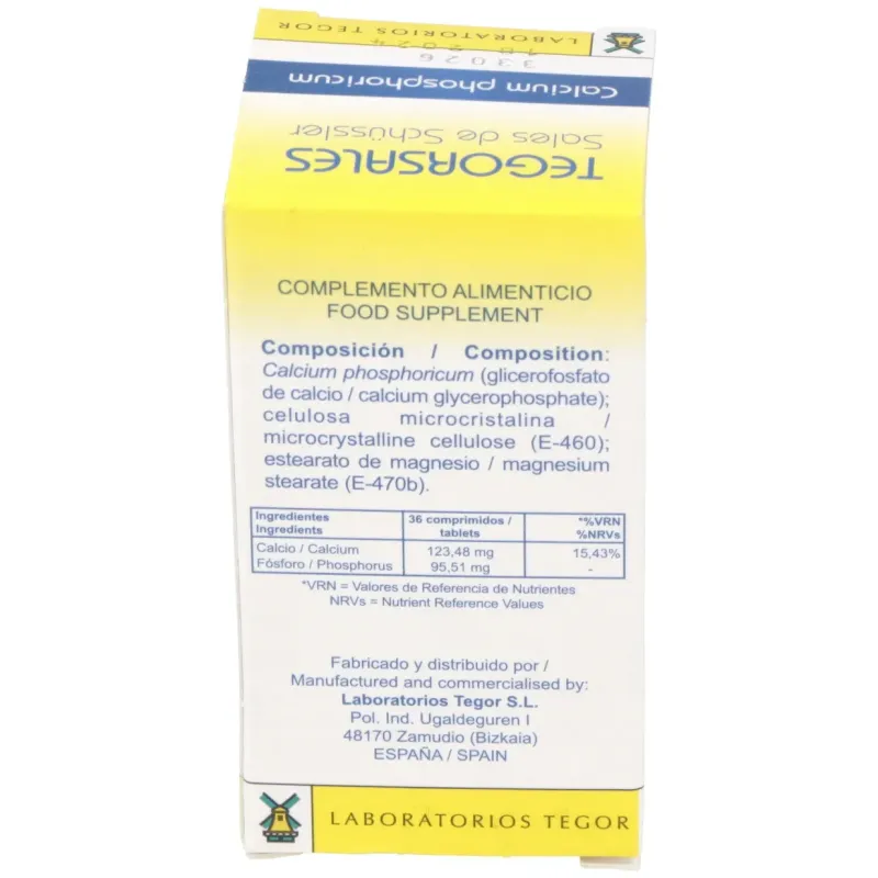 Calcium-phosp.d6 tegorsales (nº2) 350 comp.20g | Farmacia Barata