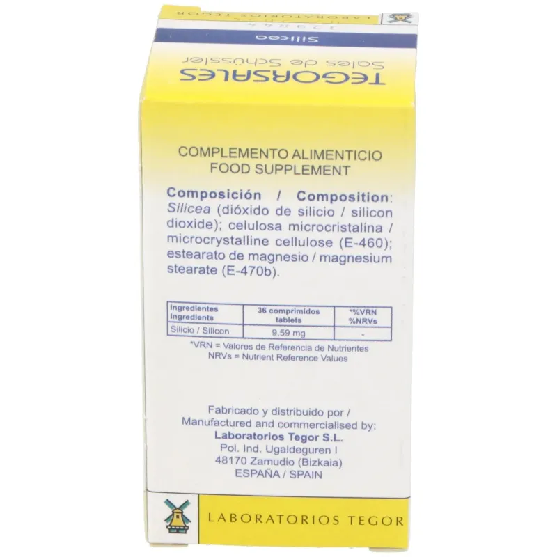 Silicea d12 tegorsales (nº11) 350 comp.20g | Farmacia Barata