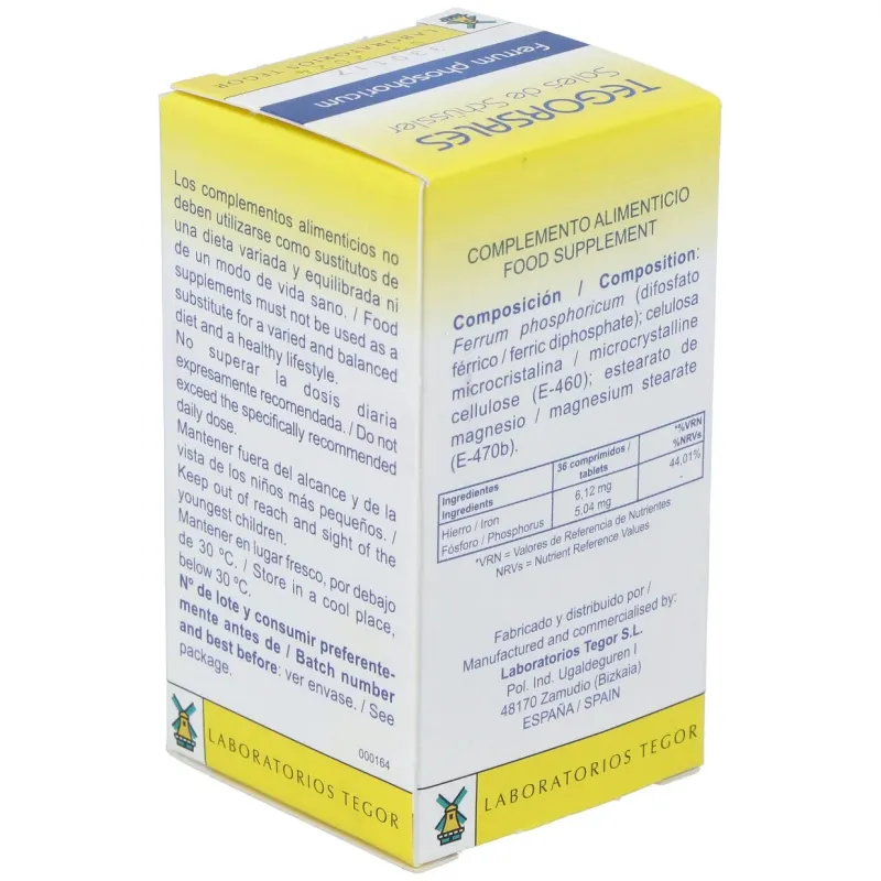 Tegor tegor sal 3 ferrum phosphoricum 350comps | Farmacia Barata Tegor tegor sal 3 ferrum phosphoricum 350comps | Farmacia Barata