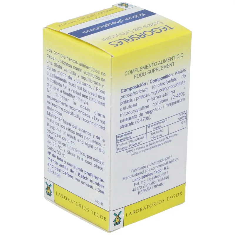 Tegor tegor sal 5 kalium phosphoricum 350comps | Farmacia Barata Tegor tegor sal 5 kalium phosphoricum 350comps | Farmacia Barata