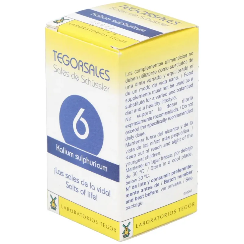Tegor tegor sal 6 kalium sulphuricum 350comps | Farmacia Barata Tegor tegor sal 6 kalium sulphuricum 350comps | Farmacia Barata