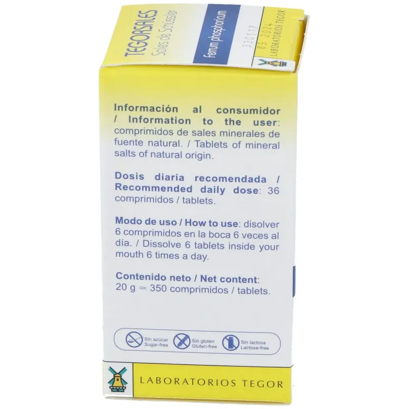 Tegor tegor sal 3 ferrum phosphoricum 350comps | Farmacia Barata Tegor tegor sal 3 ferrum phosphoricum 350comps | Farmacia Barata
