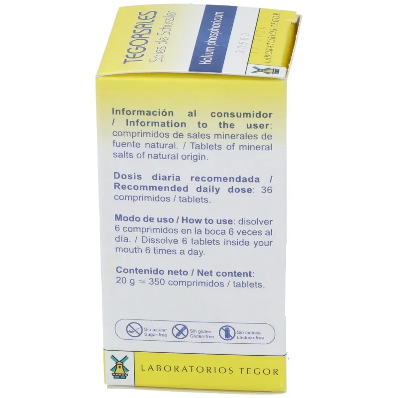 Tegor tegor sal 5 kalium phosphoricum 350comps | Farmacia Barata Tegor tegor sal 5 kalium phosphoricum 350comps | Farmacia Barata