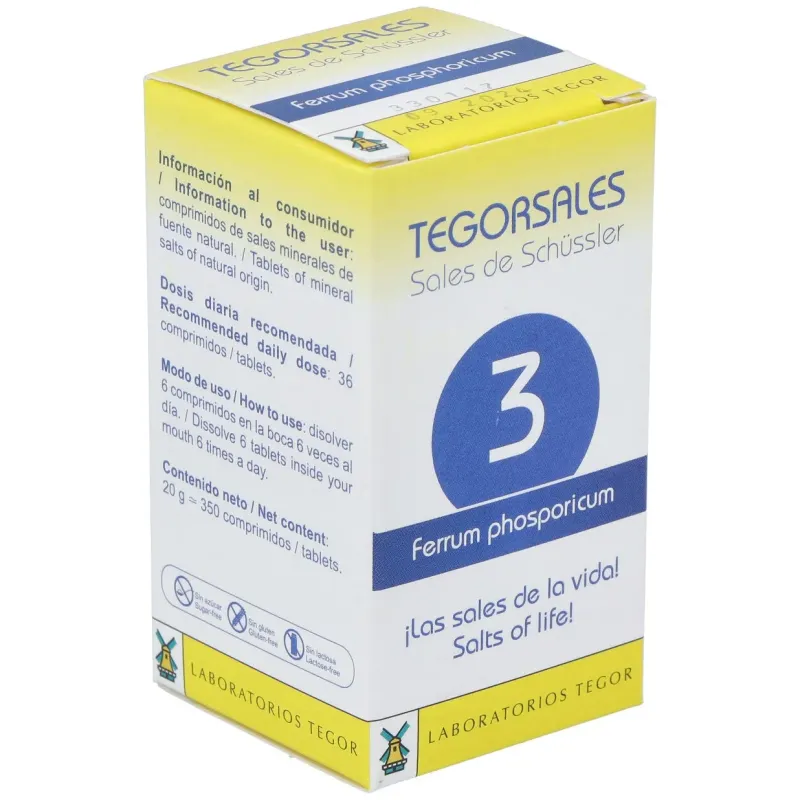 Tegor tegor sal 3 ferrum phosphoricum 350comps | Farmacia Barata Tegor tegor sal 3 ferrum phosphoricum 350comps | Farmacia Barata