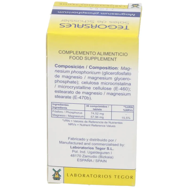 Magnesium-phos.d6 tegorsales (nº7) 350 comp.20g | Farmacia Barata