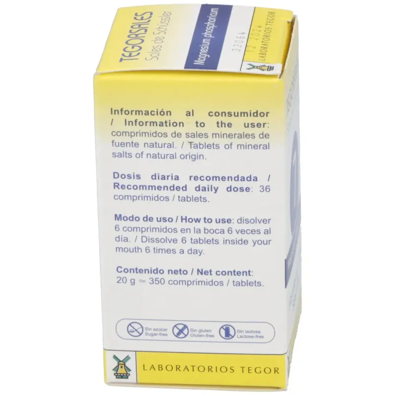Magnesium-phos.d6 tegorsales (nº7) 350 comp.20g | Farmacia Barata