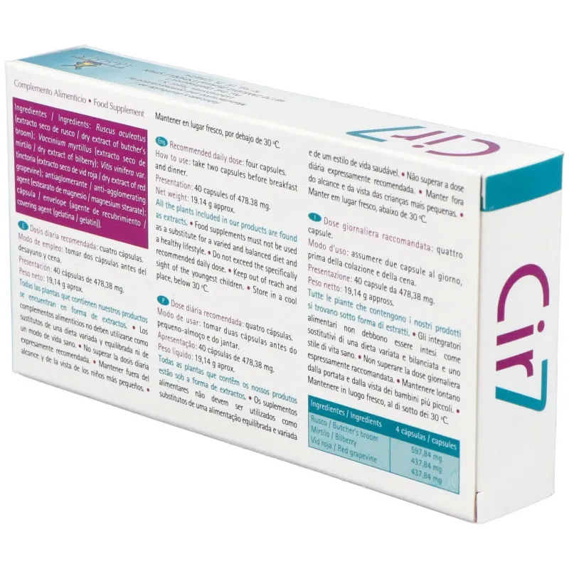 Cir 7 (circulacion) 40caps. agbio | Farmacia Barata