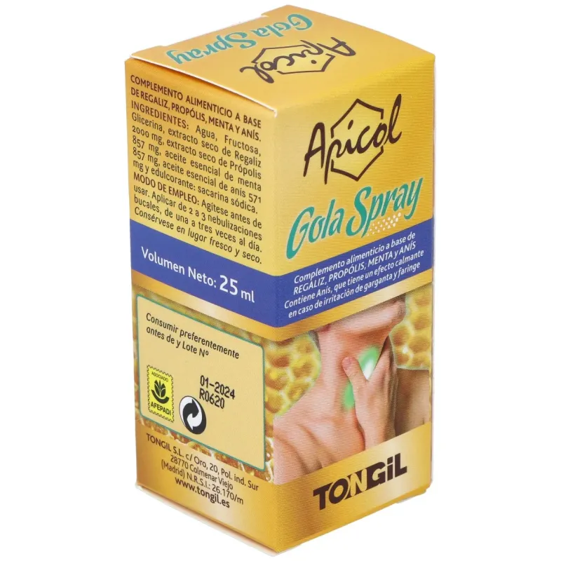Tongil apicol gola spray 25ml | Farmacia Barata Tongil apicol gola spray 25ml | Farmacia Barata
