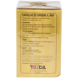 Tongil il hwa ginseng coreano 100caps | Farmacia Barata