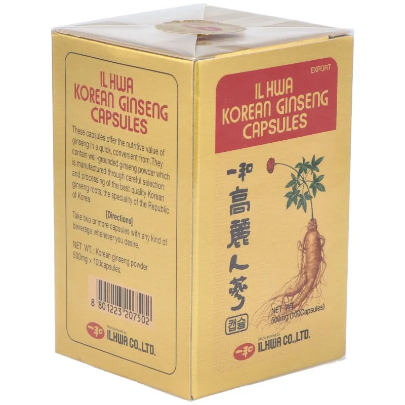 Tongil il hwa ginseng coreano 100caps | Farmacia Barata