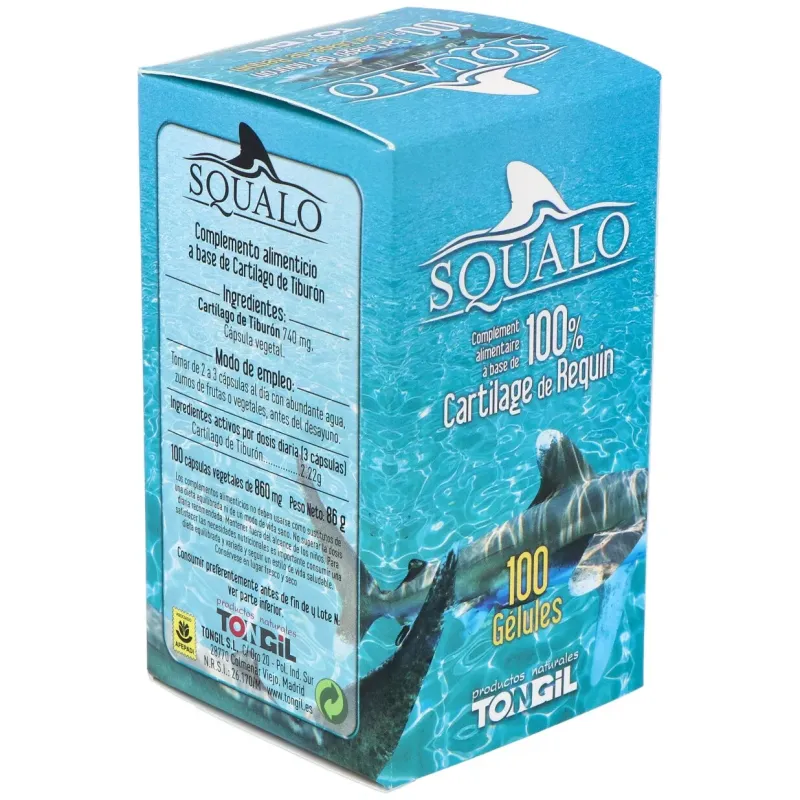 Squalo cartilago de tiburon puro 750mg. 100cap. | Farmacia Barata Squalo cartilago de tiburon puro 750mg. 100cap. | Farmacia Barata