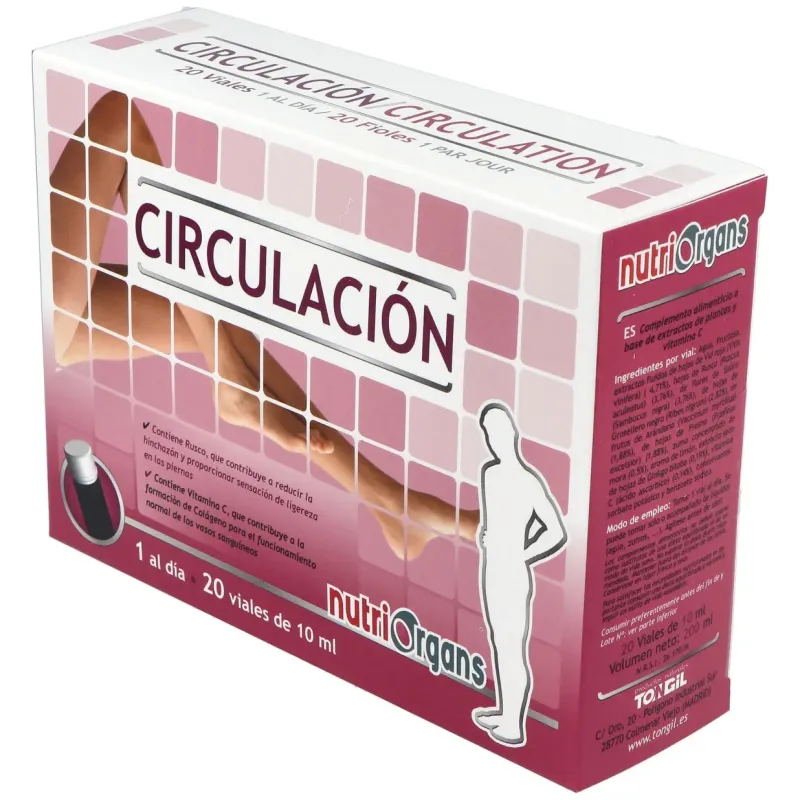 Tongil nutriorgans circulación 20viales | Farmacia Barata