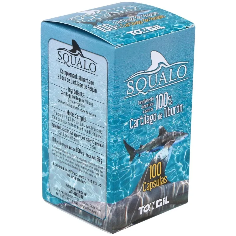 Squalo cartilago de tiburon puro 750mg. 100cap. | Farmacia Barata Squalo cartilago de tiburon puro 750mg. 100cap. | Farmacia Barata