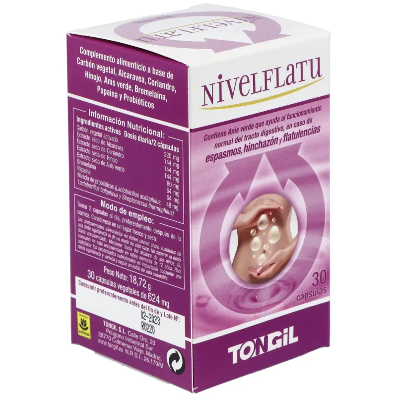 Nivelflatu (flatubel) 30cap. lineabel | Farmacia Barata Nivelflatu (flatubel) 30cap. lineabel | Farmacia Barata