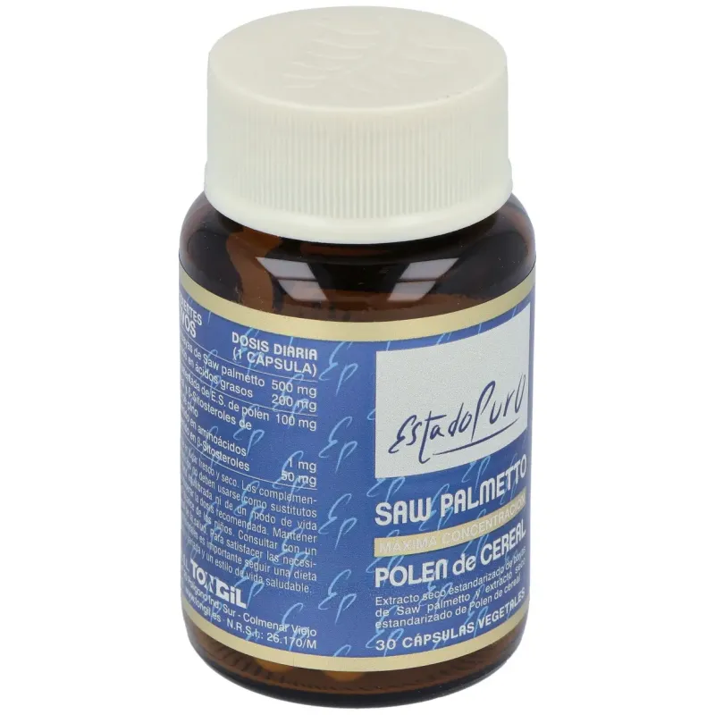 Tongil estado puro saw palmetto polen de cereal 30caps | Farmacia Barata