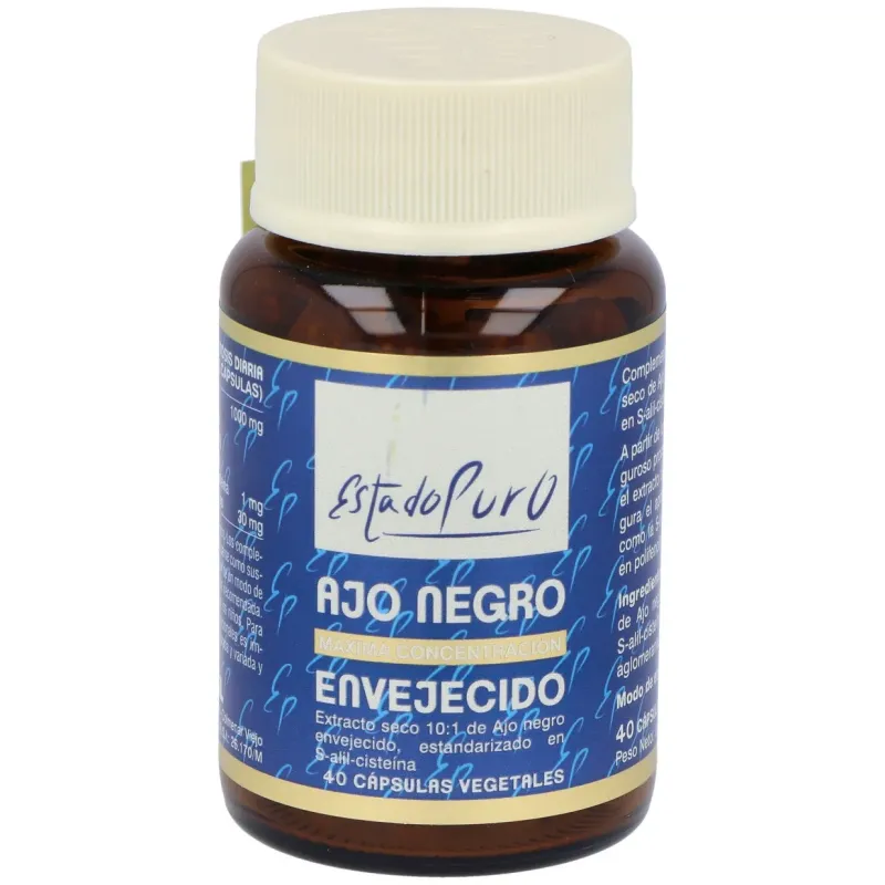 Tongil estado puro ajo negro envejecido 40caps | Farmacia Barata