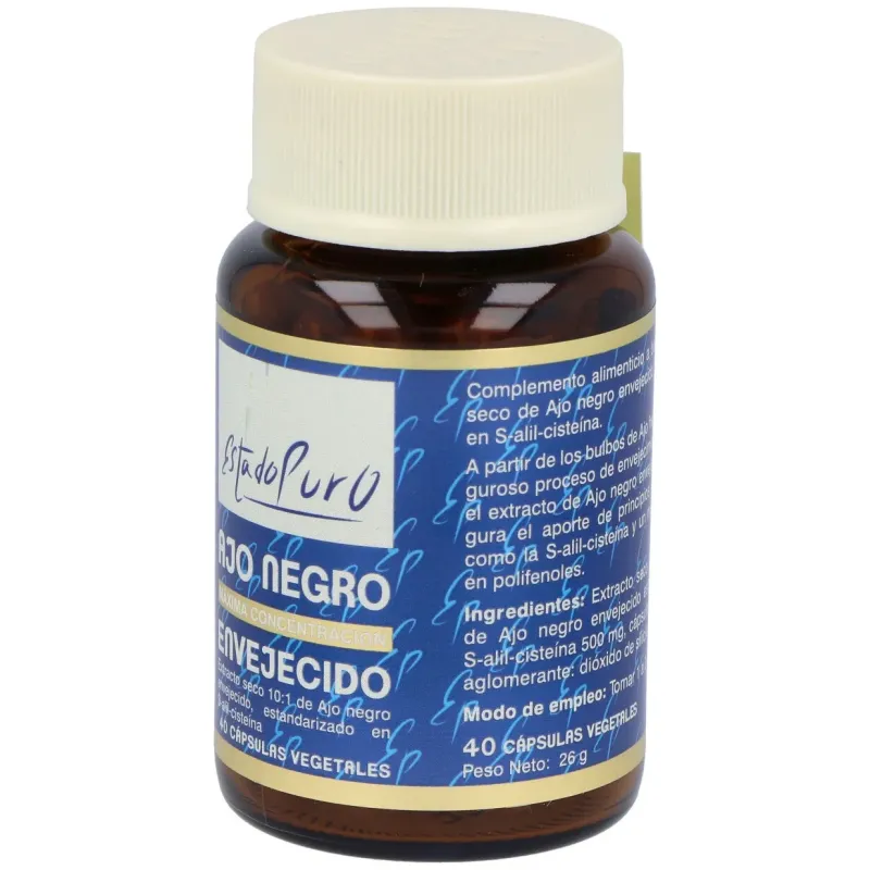Tongil estado puro ajo negro envejecido 40caps | Farmacia Barata
