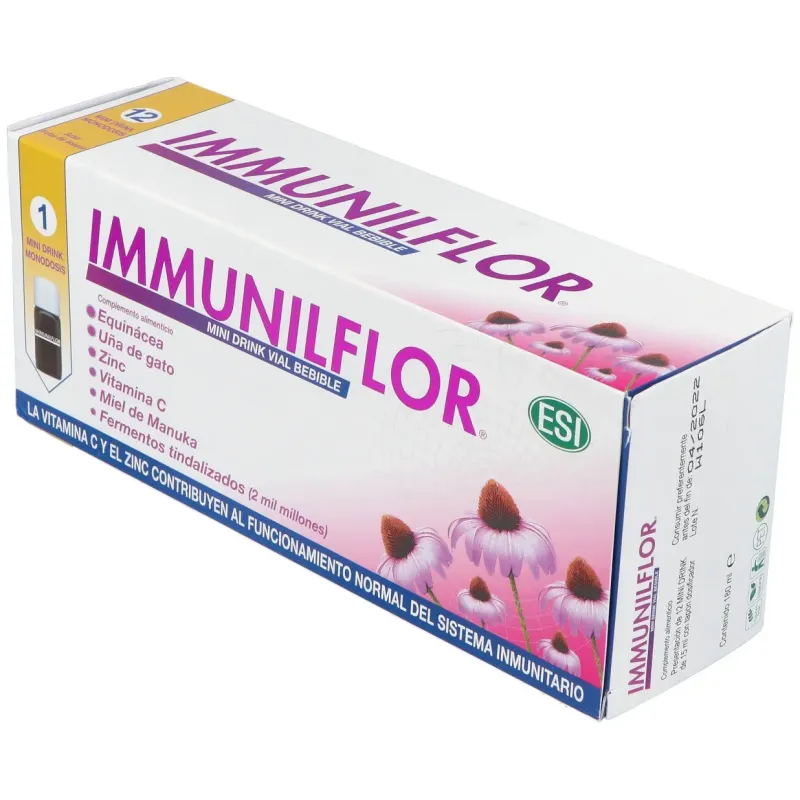 Immunilflor mini drink 12 viales | Farmacia Barata