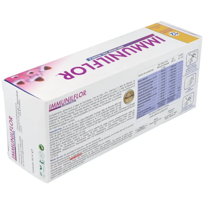 Immunilflor mini drink 12 viales | Farmacia Barata