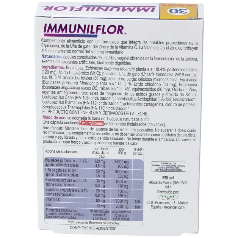 Immunilflor 30cap. | Farmacia Barata