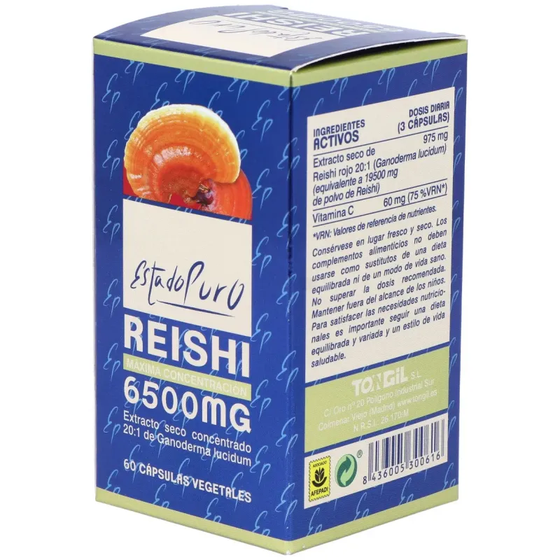Tongil estado puro reishi 6500mg 60caps | Farmacia Barata Tongil estado puro reishi 6500mg 60caps | Farmacia Barata
