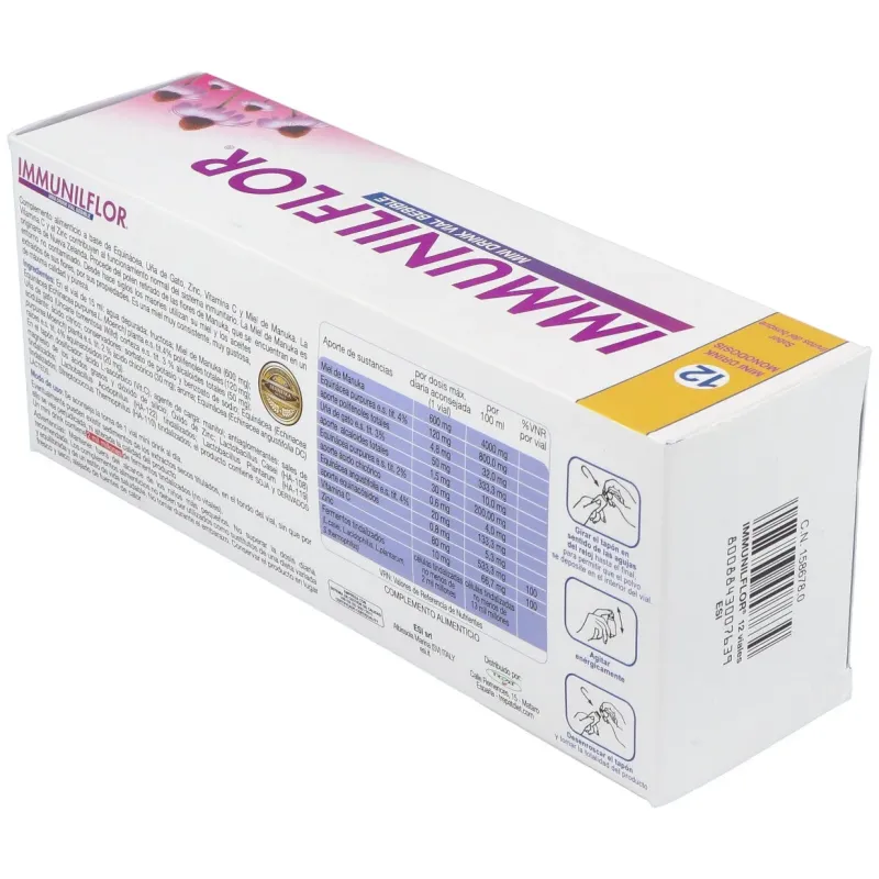 Immunilflor mini drink 12 viales | Farmacia Barata