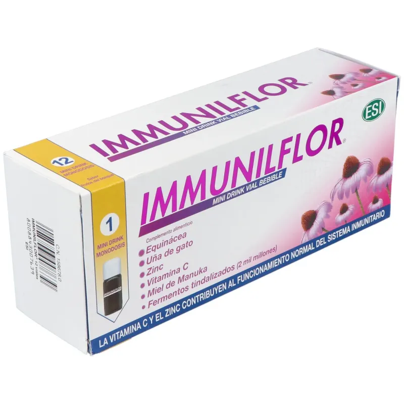 Immunilflor mini drink 12 viales | Farmacia Barata