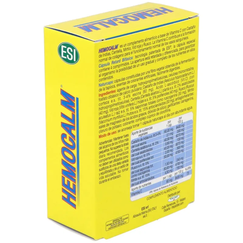 Hemocalm retard 30cáps | Farmacia Barata