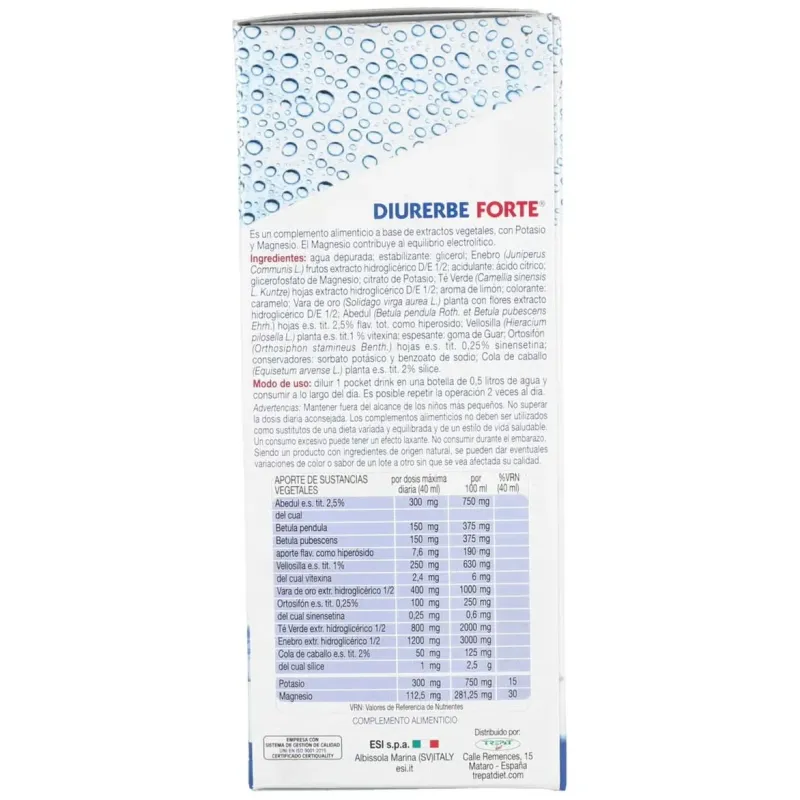 Diurerbe forte pocket drink sabor limon 24sbrs. | Farmacia Barata