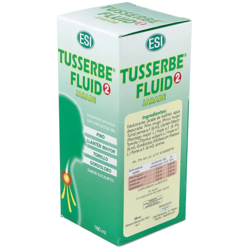 Tusserbe 2 fluid jarabe 180ml. | Farmacia Barata