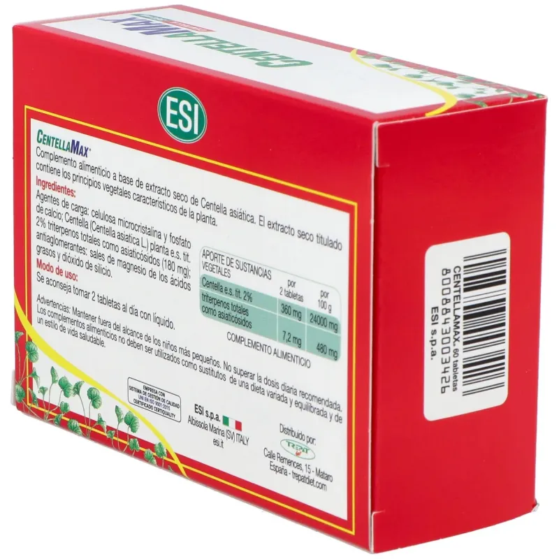 Centella max 60 tabletas | Farmacia Barata Centella max 60 tabletas | Farmacia Barata