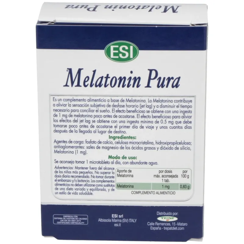 Melatonin pura 1mg. 120comp. | Farmacia Barata