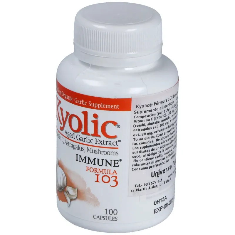 Kyolic formula 103 inmune 100cap. | Farmacia Barata