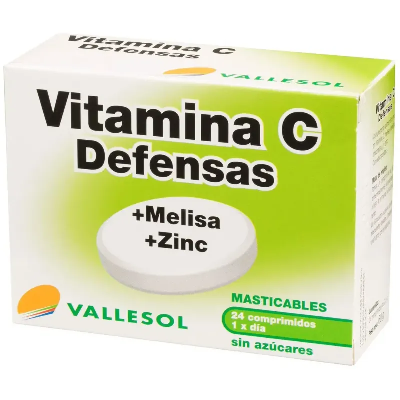 Vallesol vit.c melisa zinc 24comp.masticable | Farmacia Barata Vallesol vit.c melisa zinc 24comp.masticable | Farmacia Barata