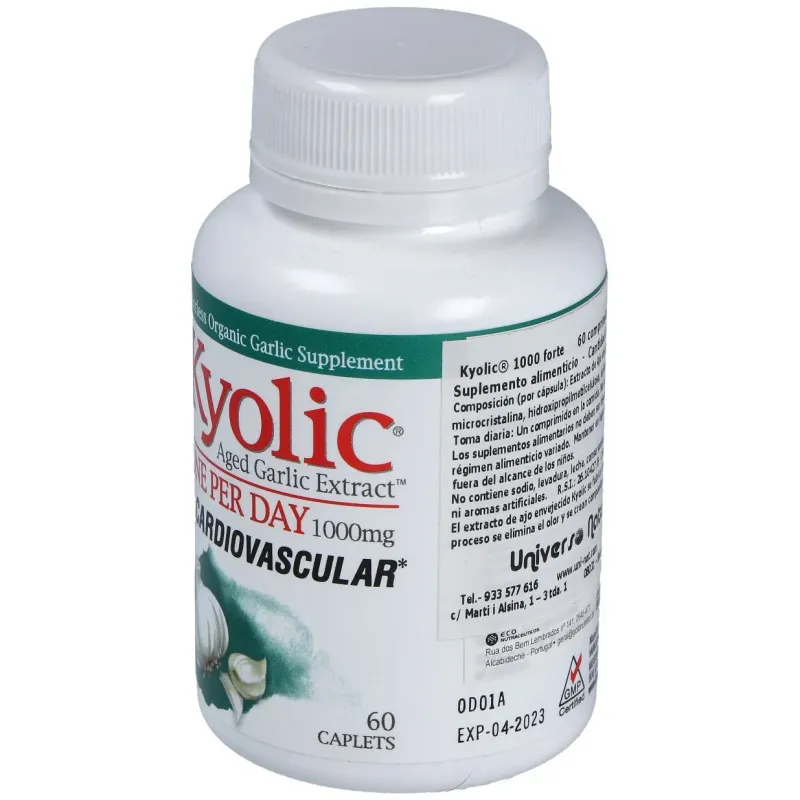 Kyolic forte 1000mg. 60comp. | Farmacia Barata