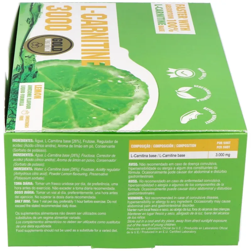 como tomar l carnitina para adelgazar Gold nutrition 3000 mg 20 viales Colour:Vanilla Ice Cream PHARMAFORM GLUTA-N.A.C: Viên Uống reconstitution solution