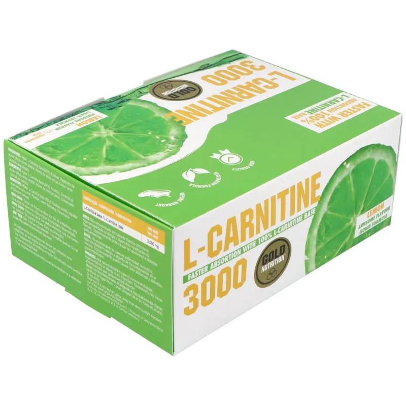 Gold nutrition l carnitina 3000 mg 20 viales | Farmacia Barata